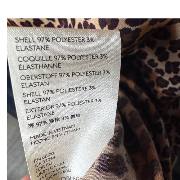 Urban Outfitters Leopard‎ Animal Print Kelly Tulip Wrap Midi Skirt Sz S - Picture 7 of 9